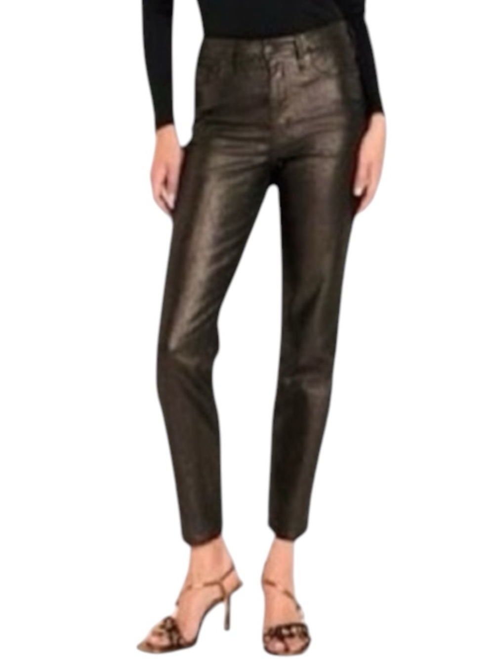 OLD NAVY NWT Bronze Metallic Straight Leg Jeans Size 4 — NWT